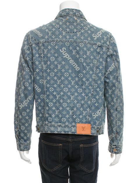 louis vuitton supreme denim jacket|Louis Vuitton supreme jacket price.